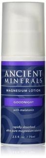 Lotion de Magnesium avec Mélatonine -Ancient Minerals -Gagné en Santé
