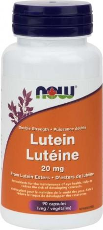 Lutéine 20 mg d'Esters de lutéine -NOW -Gagné en Santé