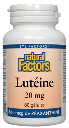 Lutéine 40 mg -Natural Factors -Gagné en Santé
