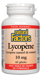 Lycopène - Pour homme -Natural Factors -Gagné en Santé