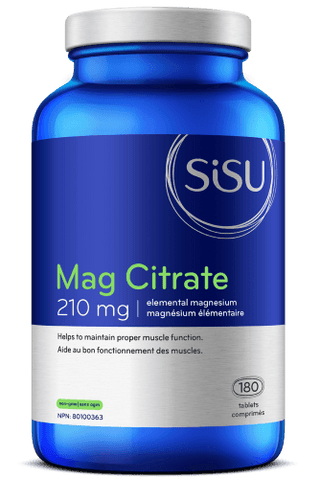 Mag Citrate 210 mg -SISU -Gagné en Santé