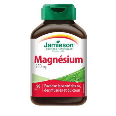 Magnésium 250 mg - Os, muscles et coeur -Jamieson -Gagné en Santé