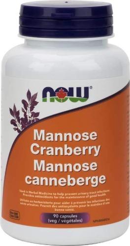 Mannose Canneberge -NOW -Gagné en Santé