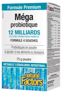 Méga Probiotique -Natural Factors -Gagné en Santé