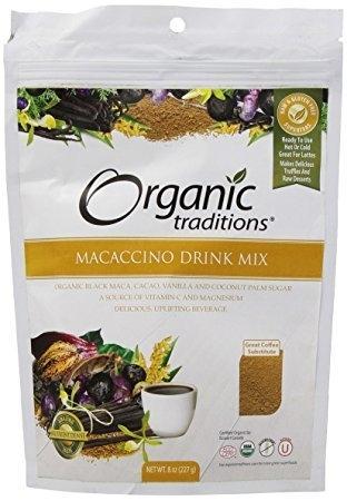 Mélange Boisson Macaccino -Organic Traditions -Gagné en Santé