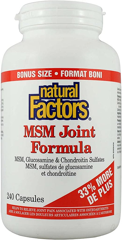 MSM Joint Formula -Natural Factors -Gagné en Santé