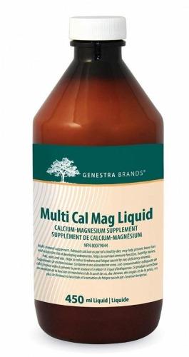 Multi Cal Mag Liquide -Genestra -Gagné en Santé