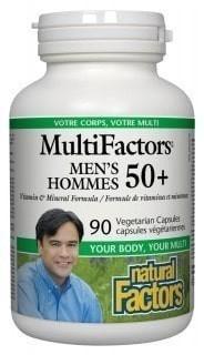 MultiFactors Hommes 50+ -Natural Factors -Gagné en Santé