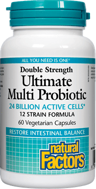 Multiprobiotique Ultime - Double Puissance -Natural Factors -Gagné en Santé
