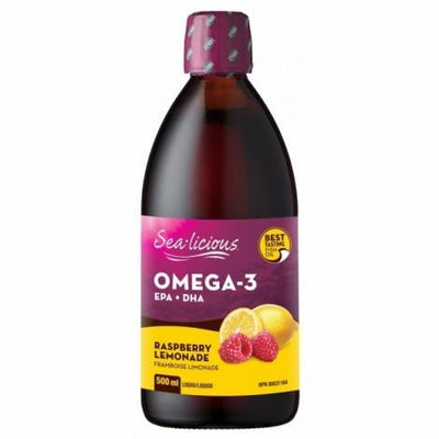 Omega-3 EPA +DHA | Framboise Limonade -SEA-LICIOUS -Gagné en Santé