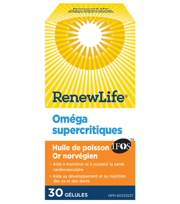 Oméga Super-Critiques -Renew Life -Gagné en Santé