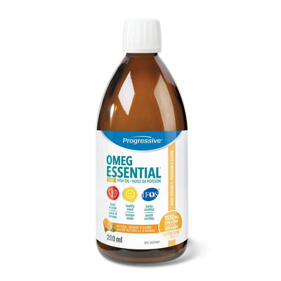 OmegEssential + D liquide - saveur d'orange -Progressive Nutritional -Gagné en Santé