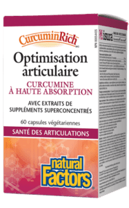Optimisation articulaire | CurcuminRich™ -Natural Factors -Gagné en Santé