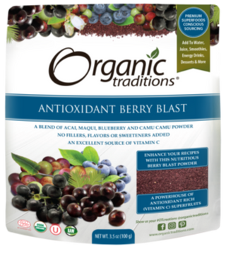 Organic Antioxidant Berry Blast -Organic Traditions -Gagné en Santé