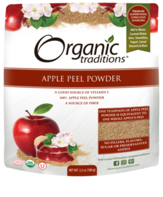 Organic Apple Peel Powder -Organic Traditions -Gagné en Santé
