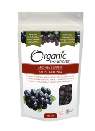 Organic Aronia Berries -Organic Traditions -Gagné en Santé