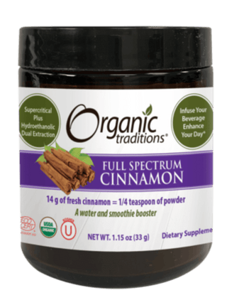 Organic Full Spectrum: Cinnamon -Organic Traditions -Gagné en Santé