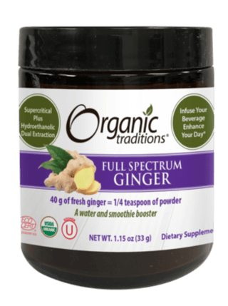 Organic Full Spectrum: Ginger -Organic Traditions -Gagné en Santé