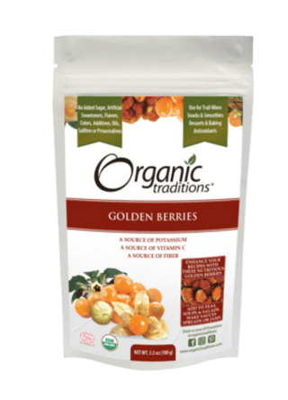 Organic Golden (Inca) Berries -Organic Traditions -Gagné en Santé