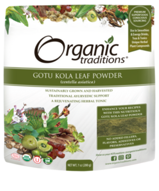 Organic Gotu Kola Powder -Organic Traditions -Gagné en Santé