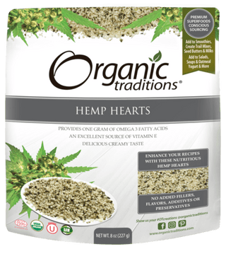 Organic Hemp Hearts -Organic Traditions -Gagné en Santé