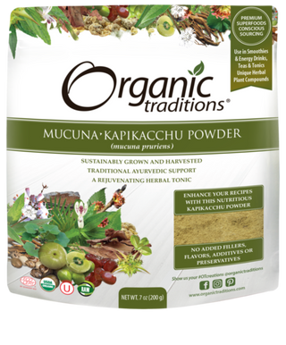Organic Kapikacchu Powder -Organic Traditions -Gagné en Santé