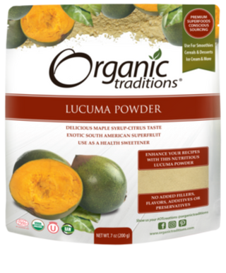 Organic Lucuma poudre -Organic Traditions -Gagné en Santé