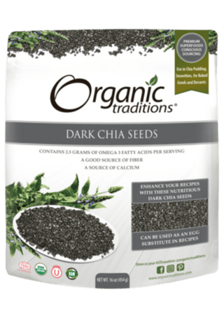 Organic Milled Chia -Organic Traditions -Gagné en Santé