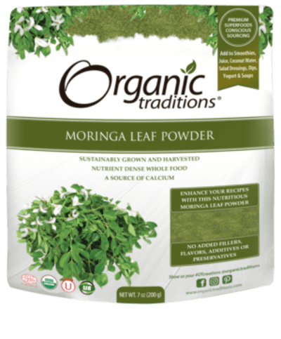 Organic Moringa Leaf Powder -Organic Traditions -Gagné en Santé