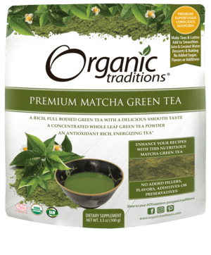 Organic Premium Matcha Tea -Organic Traditions -Gagné en Santé