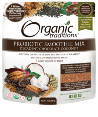 Organic Probiotic Smoothie Mix, Berry Burst -Organic Traditions -Gagné en Santé