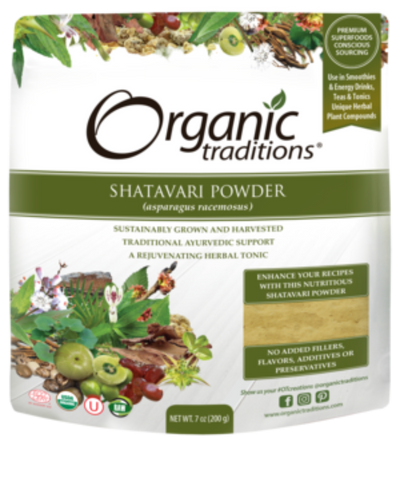 Organic Shatavari Powder 1 g -Organic Traditions -Gagné en Santé