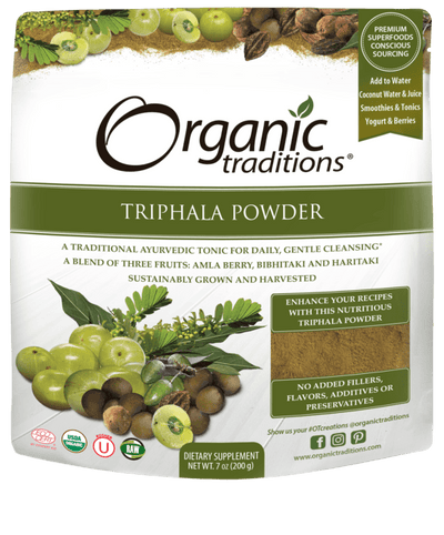 Organic Triphala Powder -Organic Traditions -Gagné en Santé