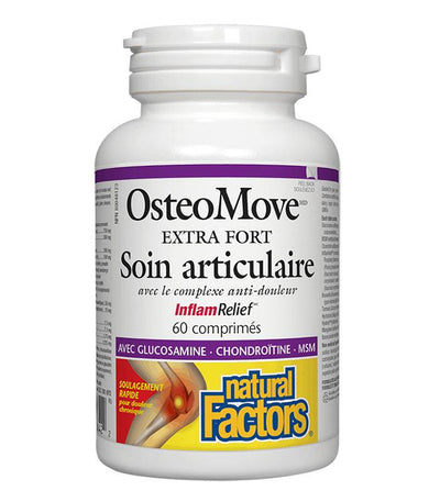 OsteoMove® Soin Articulaire Extra Fort -Natural Factors -Gagné en Santé