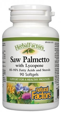 Palmier nain avec lycopène - Prostate | HerbalFactors® -Natural Factors -Gagné en Santé