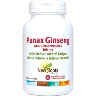 PanaxGinseng 300 mg -New Roots Herbal -Gagné en Santé