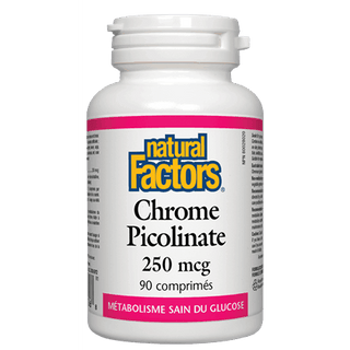 Picolinate de Chrome -Natural Factors -Gagné en Santé