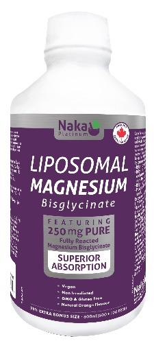 Platinum Lipomosal Magnesium Bisglycinate -Naka Herbs -Gagné en Santé