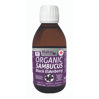 Platinum Organic Elderberry Syrup -Naka Herbs -Gagné en Santé