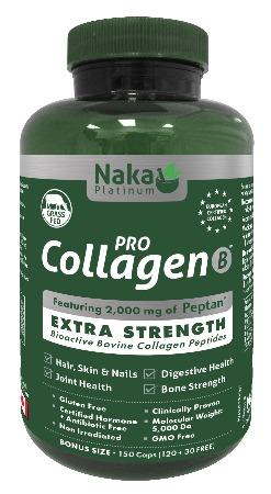 Platinum Pro Collagen Bovide 500 mg -Naka Herbs -Gagné en Santé