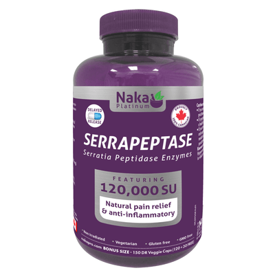 Platinum Pro Serrapeptase -Naka Herbs -Gagné en Santé