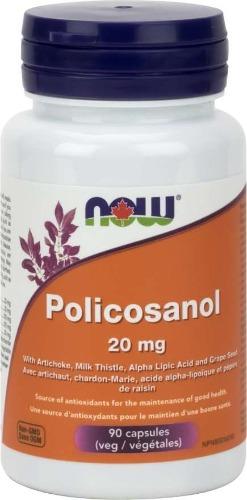 Policosanol 20 mg -NOW -Gagné en Santé