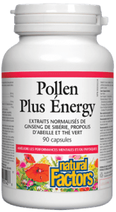 Pollen Plus Énergie -Natural Factors -Gagné en Santé