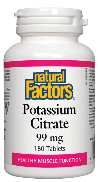 Potassium Citrate -Natural Factors -Gagné en Santé