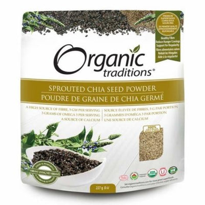 Poudre de Graine de Chia Germé -Organic Traditions -Gagné en Santé