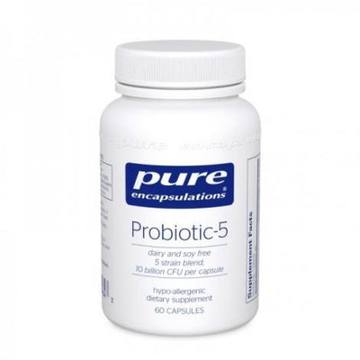 Probiotic-5 (sans soja et produits laitiers) -Pure encapsulations -Gagné en Santé