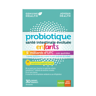 Genuine health - santé intestinale évoluée probiotique (5m) enfants limonade - 30 c. croq..