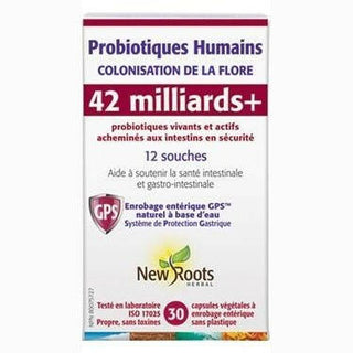 New roots - probiotiques humains (42m) - 30 vcaps.