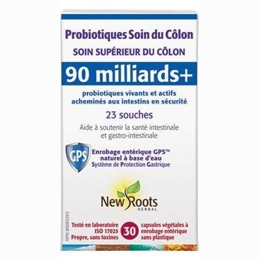 Probiotiques Soin du Côlon -New Roots Herbal -Gagné en Santé