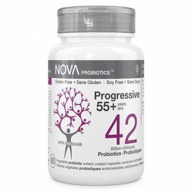 Progressive 55+ (14 souches, 42milliards) -Nova Probiotics -Gagné en Santé